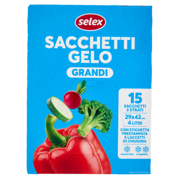 Selex Sacchi Gelo Grandi Cm 29X42 15 pezzi