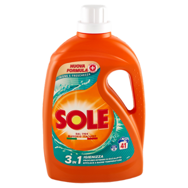 Sole Detersivo lavatrice Igiene e Freschezza 41 lavaggi 1,845 L