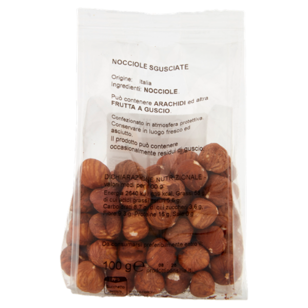 Consilia Frutta Secca Nocciole Sgusciate 100 g