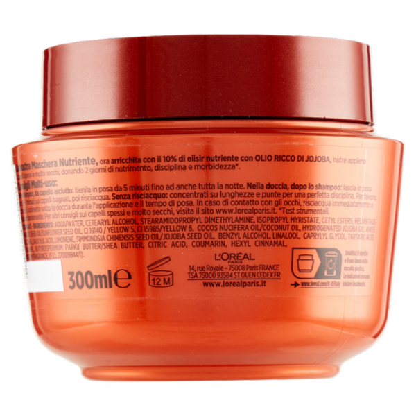 L'Oréal Paris Maschera Capelli Elvive Olio Straordinario, per Capelli Secchi o Spenti, 300 ml