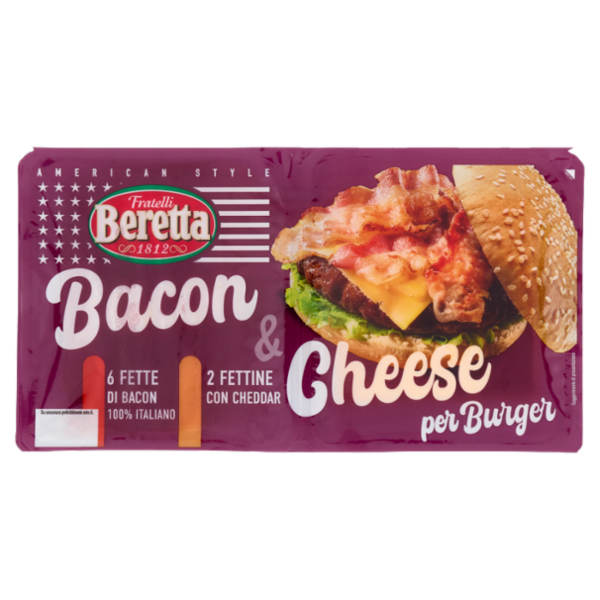 Fratelli Beretta Bacon & Cheese per Burger 90 g