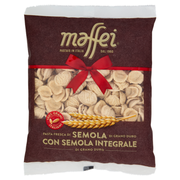 maffei Pasta Fresca di Semola di Grano Duro Orecchiette con Semola Integrale 400 g