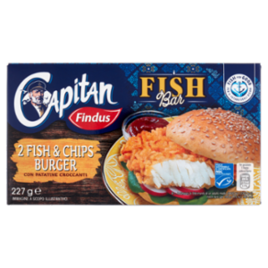 Capitan Findus Fish Bar 2 Fish & Chips Burger 227 g