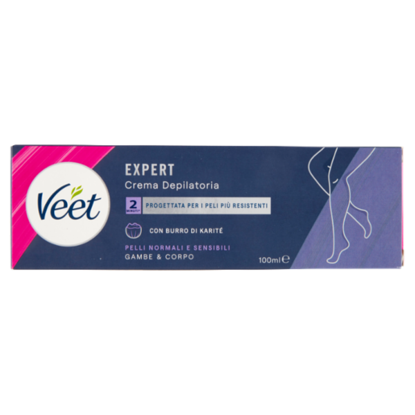 Veet Crema Depilatoria Gambe e Corpo Expert Pelli Normali e Sensibili 100 ml