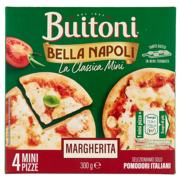Buitoni Bella Napoli La Classica Mini Margherita (4 mini pizze surgelate) 300 g