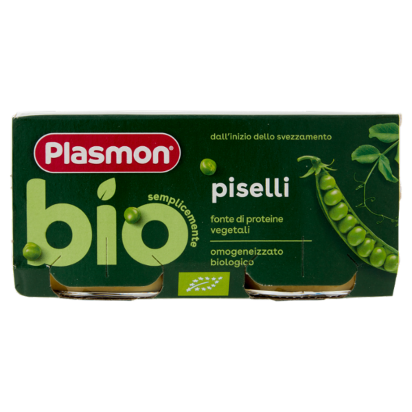 Plasmon semplicemente bio piselli 2 x 80 g