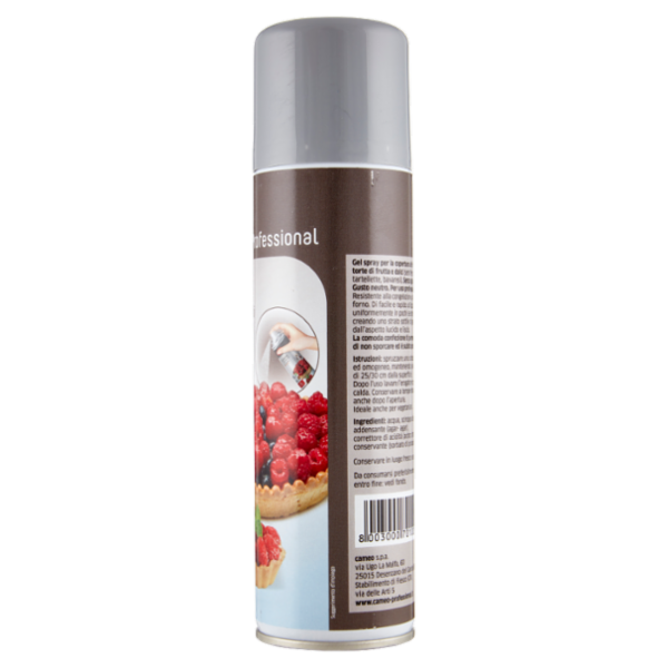 cameo Professional Gelatina Spray per dolci gusto neutro post-forno 190 ml