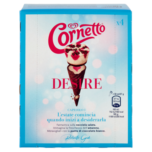 Cornetto Algida Desire Roberto Godi 4 x 57 g