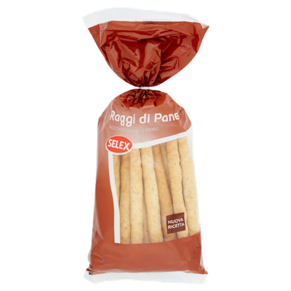Selex Grissini Raggi di Pane con Fiocchi di Grano e Farro 250 g