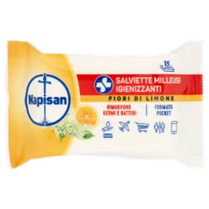 Napisan Salviette Milleusi Fiori Di Limone Igienizzanti 15 Pz
