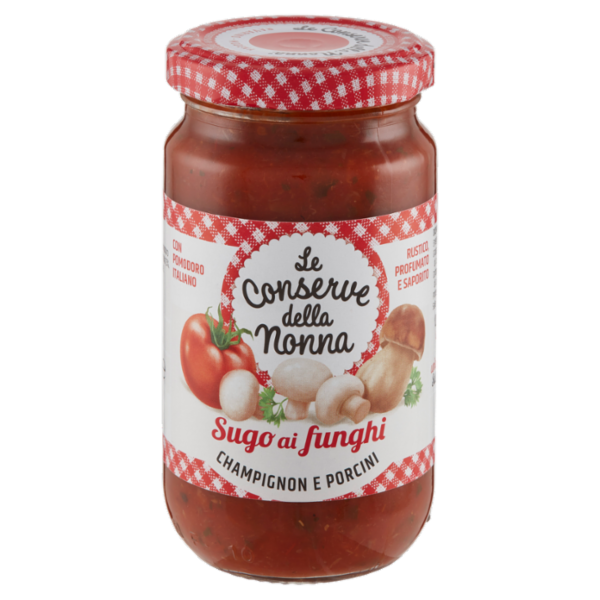 Le Conserve della Nonna Sugo ai funghi Champignon e Porcini 190 g