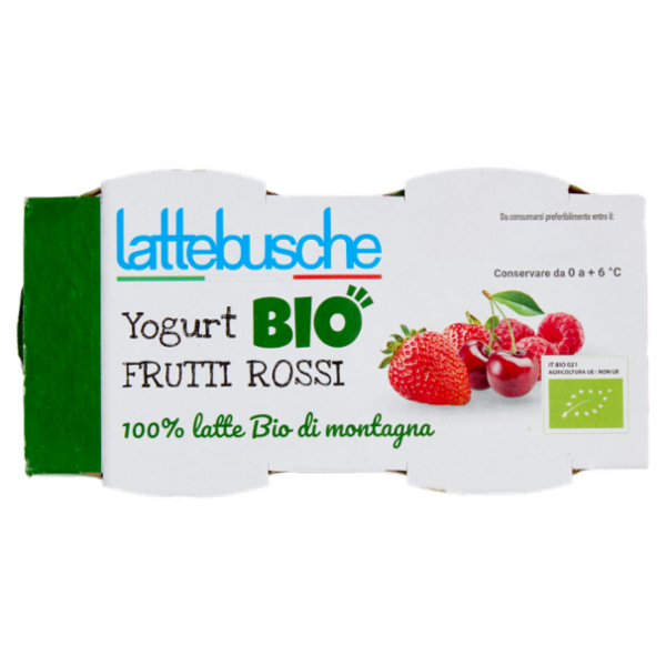 lattebusche Yogurt Bio Frutti Rossi 2 x 125 g