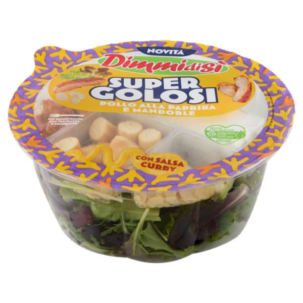 DimmidiSì Super Golosi Pollo alla Paprika e Mandorle con Salsa Curry 130 g