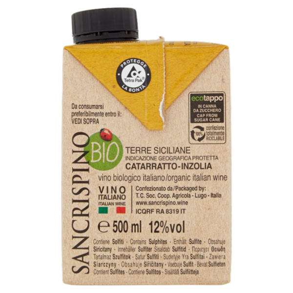 San Crispino Bio Terre Siciliane IGP Catarratto-Inzolia 500 ml
