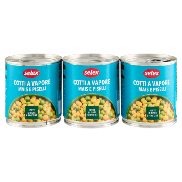 Selex Mais e Piselli al Vapore 3x170 g