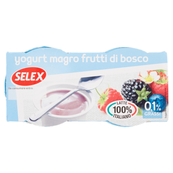 Selex Yogurt Magro Frutti di Bosco 2x125 g
