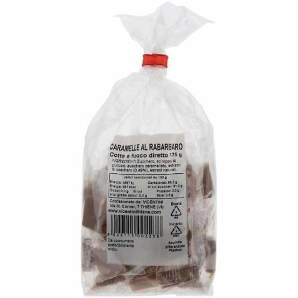 Vicentini Caramelle al Rabarbaro 175g