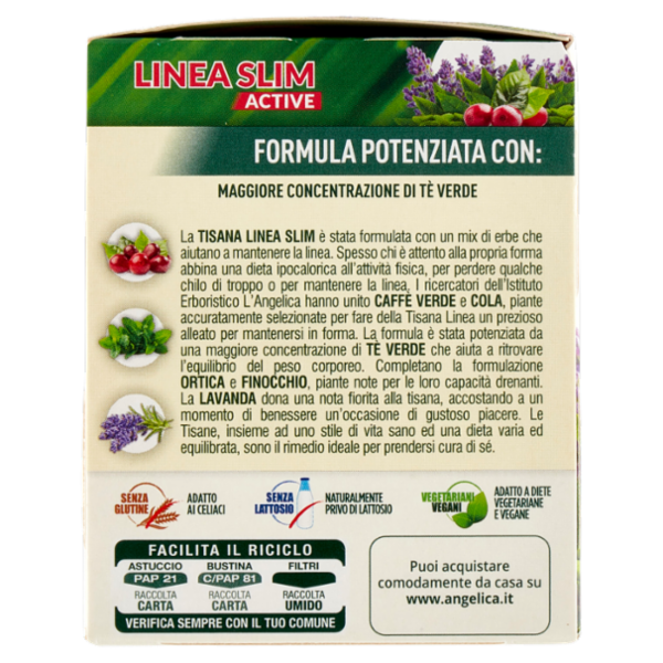 L'Angelica Le Tisane Linea Slim Active 18 Filtri 34,2 g