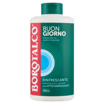 Borotalco Buongiorno Profumo Di Menta Marina Rinfrescante Bagnodoccia Leggero 500 Ml