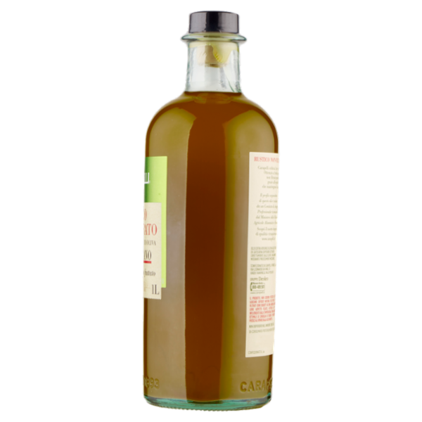 Carapelli Rustico Non Filtrato Olio Extra Vergine di Oliva 100% Italiano 1,00 L