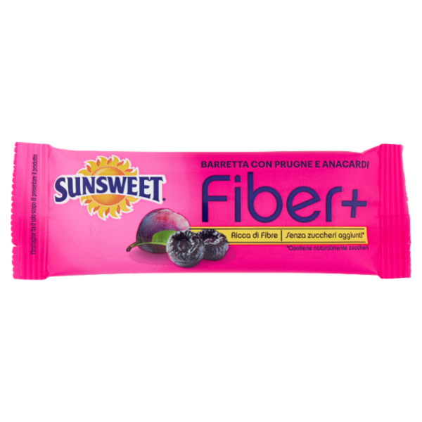 Sunsweet Fiber+ Barretta con Prugne e Anacardi 30 g