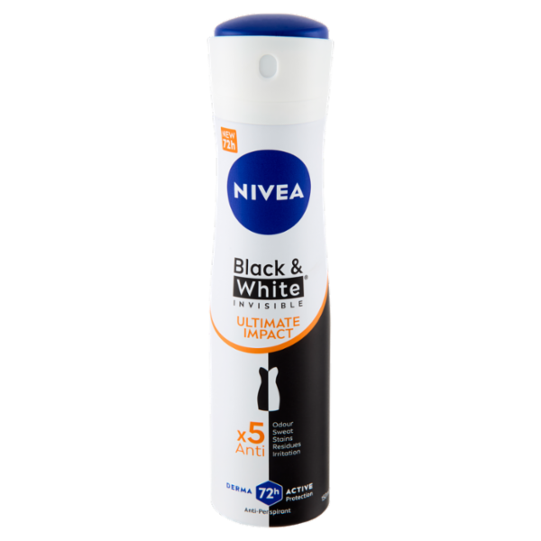 Nivea Black & White Invisible Ultimate Impact Anti-Perspirant 150 ml