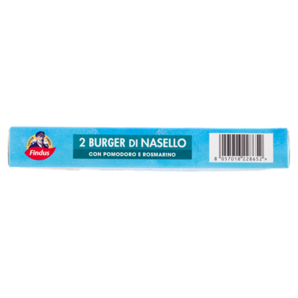 Capitan Findus 2 Burger di Nasello con pomodoro e rosmarino 170 g