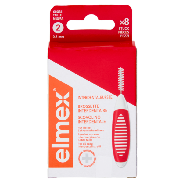 elmex scovolino Interdentale pulizia efficace 0,5mm, 8 pezzi