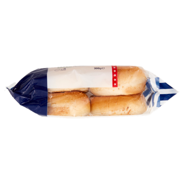 Consilia Pane per Maxi Hamburger con Sesamo 4 pezzi 300 g
