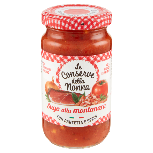 Le Conserve della Nonna Sugo alla montanara con Pancetta e Speck 190 g