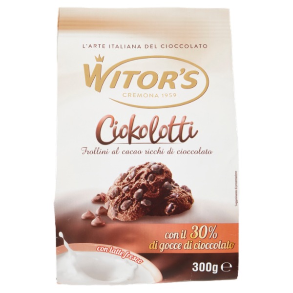 Witor's Ciokolotti Frollini al cacao ricchi di cioccolato 300 g