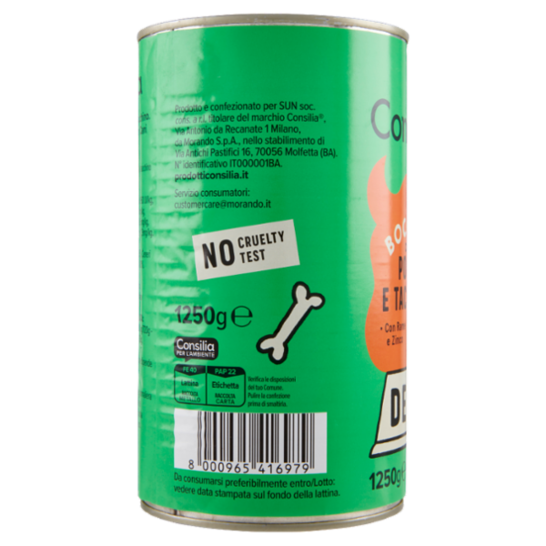 Consilia Derik Bocconi per Cane con Pollo e Tacchino 1250 g