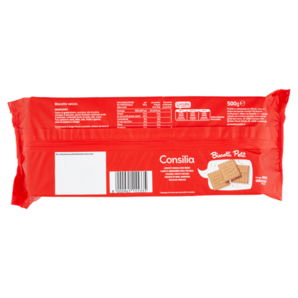 Consilia Biscotti Petit in Confezioni Salvafreschezza 500 g