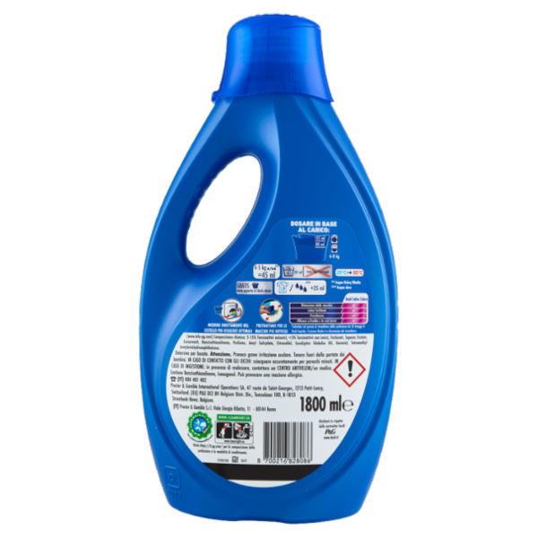 Dash Detersivo Liquido Lavatrice, Salva Colore, 40 Lavaggi 1800 ml