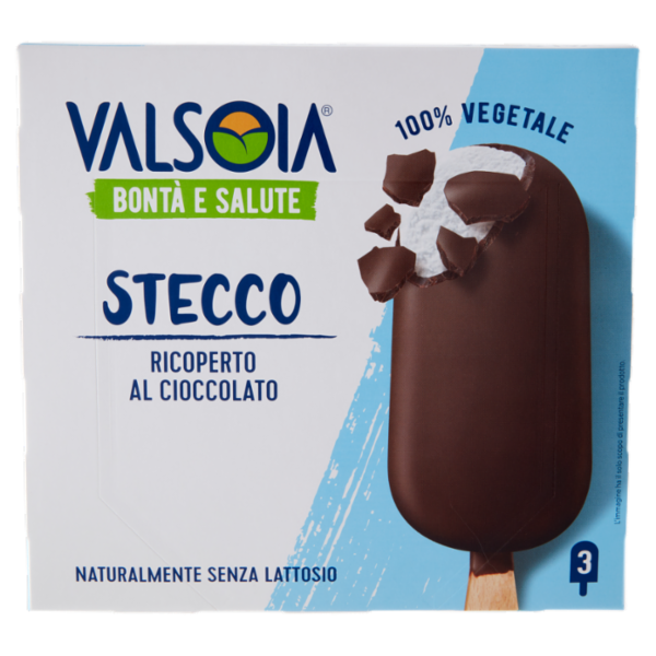 Valsoia Bontà e Salute Stecco Ricoperto al Cioccolato 3 x 84 g