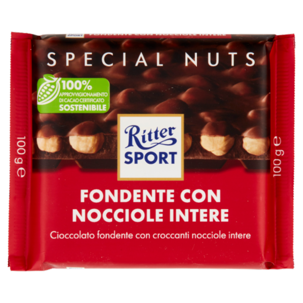 Ritter Sport Special Nuts Fondente con Nocciole Intere 100 g