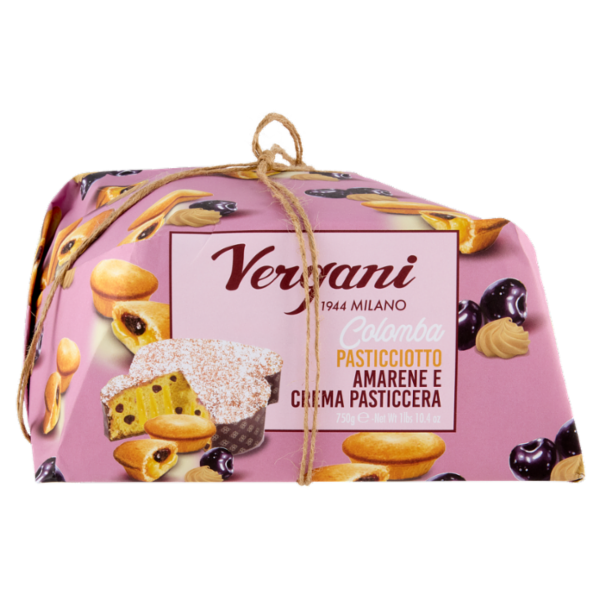 Vergani Colomba Pasticciotto Amarene e Crema Pasticcera 750 g