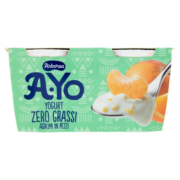 Arborea A-Yo Yogurt Zero Grassi Agrumi in Pezzi 2 x 125 g