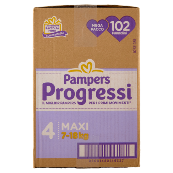 Pampers Progressi Maxi 102 pz
