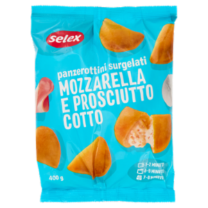 Selex Panzerottini Mozzarella e Prosciutto Cotto Surgelati 400 g