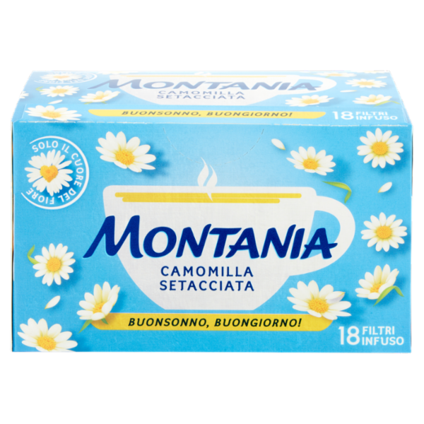 Montania Camomilla Setacciata 18 Filtri Infuso 31,5 g