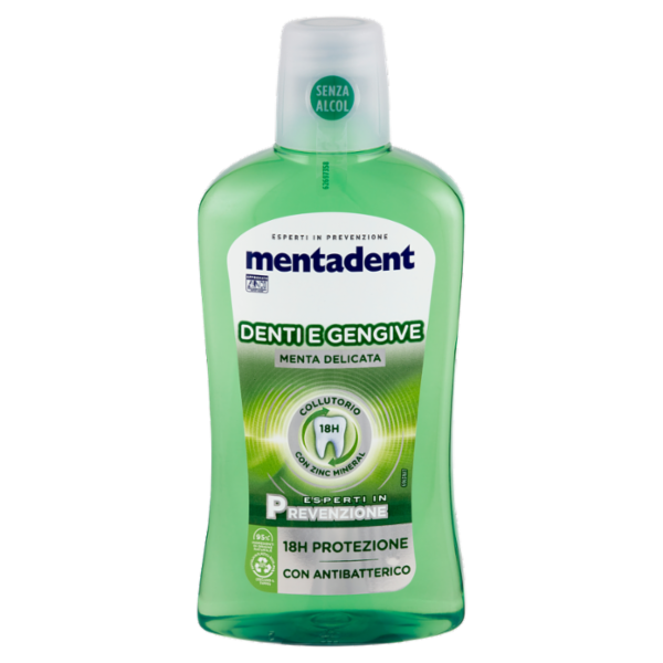 Mentadent Collutorio con Zinc Mineral Denti e Gengive 500 ml