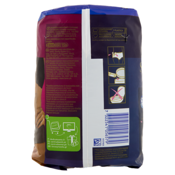 Tena Silhouette Vita Bassa Biancheria Intima Normal M Noir 10 pz