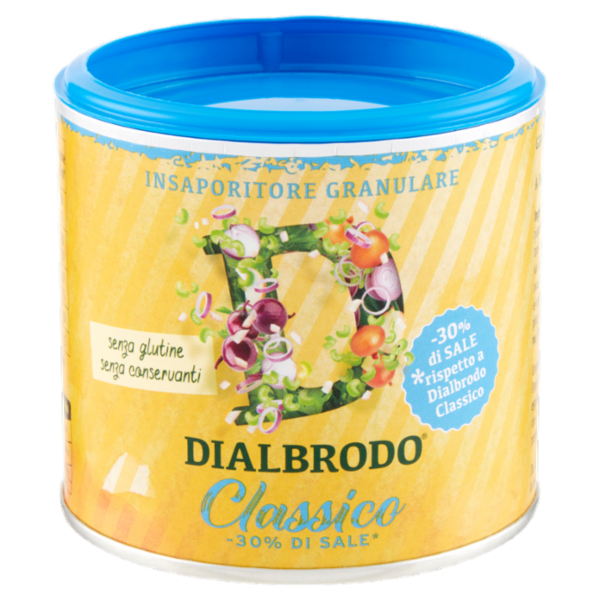 Dialbrodo Insaporitore Granulare Classico -30% di Sale 135 g