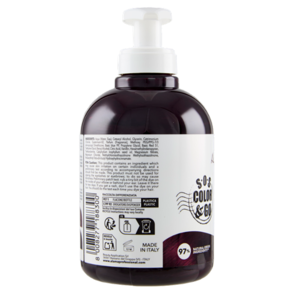 Alama Professional S.O.S. Color & Go Maschera nutriente e colorante Viola 300 ml