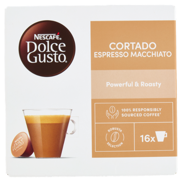NESCAFÉ DOLCE GUSTO Cortado Espresso Macchiato Caffè 16 Capsule 100,8g