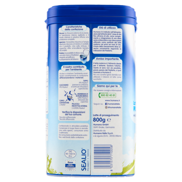 Humana Probalance 2 Latte di Proseguimento 800 g
