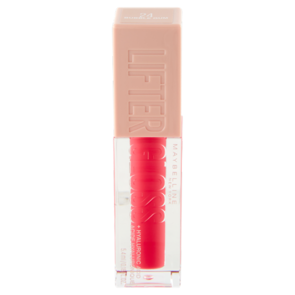 Maybelline New York Lifter Gloss Candy Drop, con acido ialuronico, Bubblegum 24, 5,4 ml