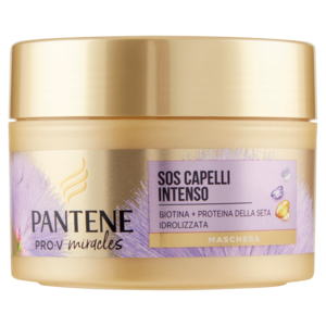 Pantene Maschera Capelli Miracles SOS Capelli Intenso Con Biotina+Proteina Seta Idrolizzata 160 Ml