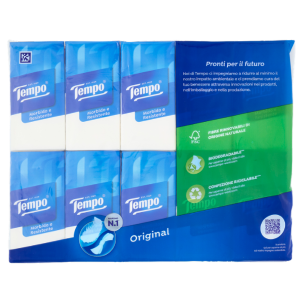 Tempo Original Fazzoletti 4 veli 30 pz